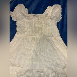 Madewell White Knee-Length Dress